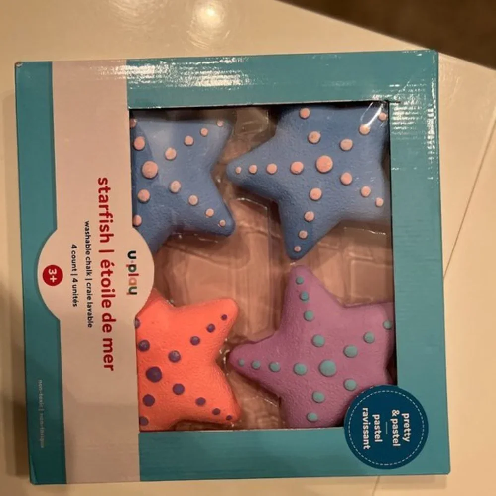 Chalk / Washable‎ Chalk /Starfish Themed (new)